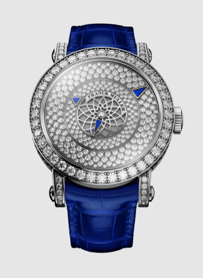 Best Franck Muller Round Triple Mystery 7036 TM D CD SA OG blue strap Replica Watch